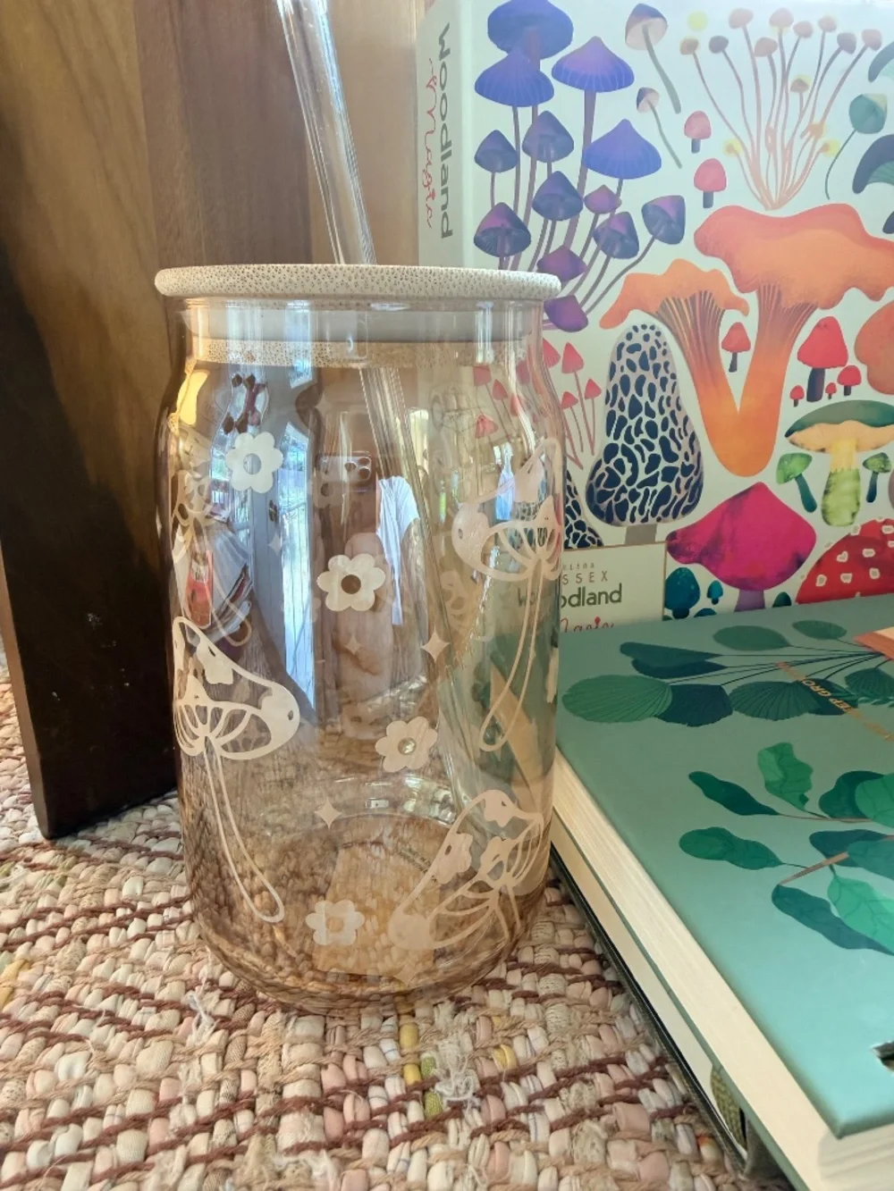 Glass & Bamboo Beverage Container